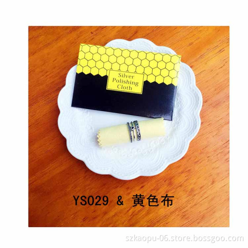 Paper Card Packed Jewelry Polishing Cloth Custom Jewelry Square Micro Fibre Polishing Clothes